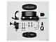 1959-1987 El Camino Wilwood Master Cylinder Kit, Tandem, Black Electrocoated Aluminum, with Bracket & Valve, 15/16 Bore