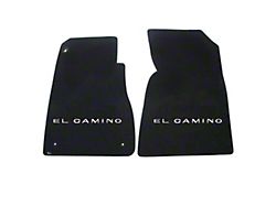 1959-64 El Camino Lloyds Ultimat Black Floor Mats Silver El Camino Logo