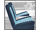 1959 Ford Thunderbird Front Bucket Seat Covers, Vinyl, Dark Blue 9 & Light Blue 10, Trim Code 5X