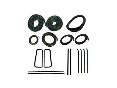 1960-1963 Chevy/GMC Pickup Complete Weatherstrip Kits-Without Weatherstrip Trim Groove And Without Metal Frame Door Glass