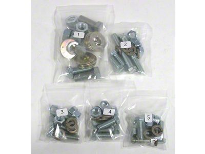 1960 El Camino Bumper Bolt Kits Front & Rear Assembly & Mounting Kit, 68 Pieces