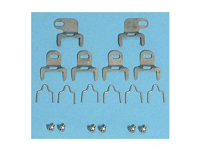 1961-1962 Corvette Door Post Weatherstrip Clip Set (Convertible)