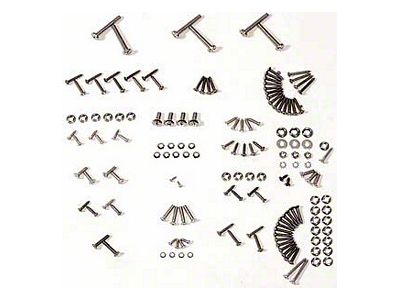 Interior Screw Set, 1961-1962 (Convertible)