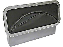 1961-66 Ford Pickup Door Storage Compartments, Black Vinyl Skin Zipper