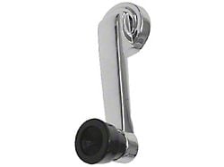 1961-66 Ford Pickup Window Crank Handle, Chrome With Black Knob