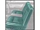 1961 Ford Thunderbird Front Bucket Seat Covers, Vinyl, Turquoise Metallic 25, Trim Code 57