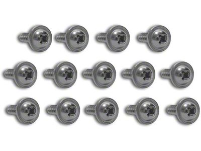 CA Kick Panel Screws; 14-Pieces (63-64 Corvette C2)