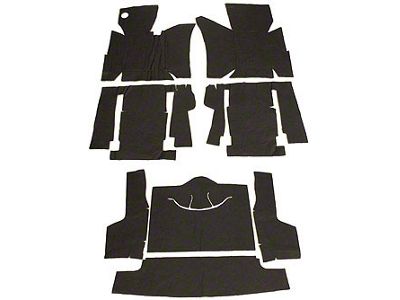 1963-1967 Corvette Complete Carpet Insulation Set Coupe (Sting Ray Sports Coupe)