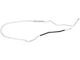 1964-1965 Buick Special/Skylark Hardtop 3/8 Main Fuel Line 1pc, Stainless Steel