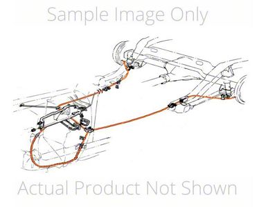 1964-1965 Chevy GMC Truck Brake Cable, Front,Longbed, 1/2 Ton, 2WD,OEM