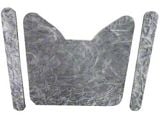 1964-1965 Ford Thunderbird Hood Insulation Pad Set, Die-Cut Fiberglass, 3 Pieces