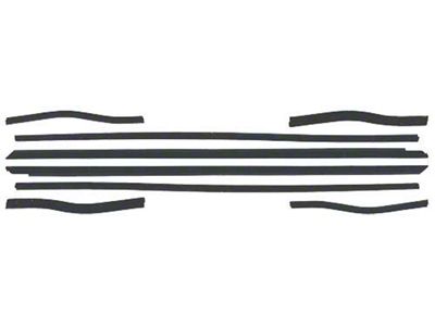 1964-1965 Mustang Belt Weatherstrip Kit with Black Beads