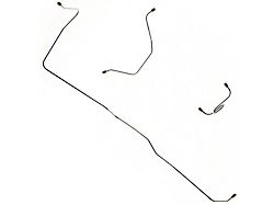 1964-1965 Mustang OEM Steel Manual Front Drum Brake Line Kit, 3-Piece (Manual Front Drum Brakes)