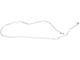 1964-1965 Oldsmobile Cutlass / 442 Hardtop 3/16 Front To Rear Brake Line 1pc, Stainless Steel