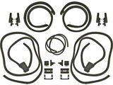 1964-1965 Ford Thunderbird Convertible Trunk Weatherstrip Kit, 17 Pcs, Splash Shield Not Inc, Before 2-15-1965