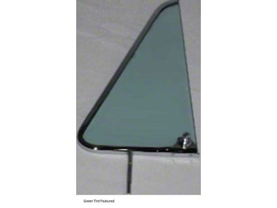 1964-1966 Chevy-GMC Truck Vent Window With Chrome Frame, Green Tint-Right