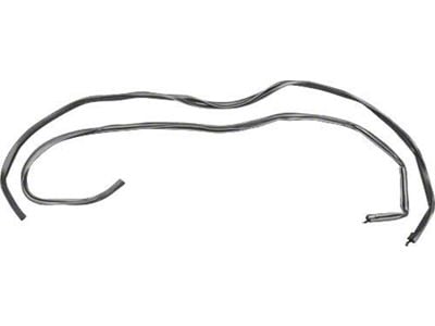 1964-1966 Mustang Coupe Roof Rail Rubber Seals, Pair