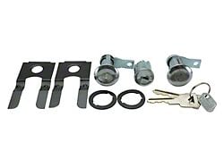 Door Lock and Ignition Key Cylinder Set with Replacement Keys (64-66 Mustang)