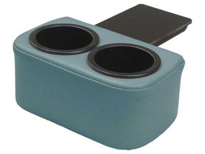 1964-1966 Mustang Plug and Chug Ash Tray Drink Holder, Metallic Light Blue