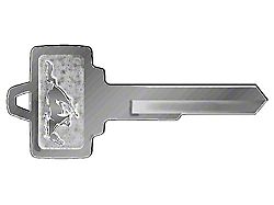 1964-1966 Mustang Single-Sided Ignition and Door Pony Key Blank