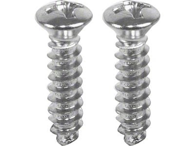 1964-1968 Mustang Manual Outside Rear View Mirror Screws, Pair