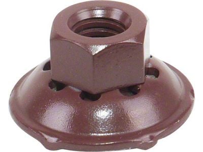 Seat Retaining Nuts; Dark Red (64-69 Mustang)