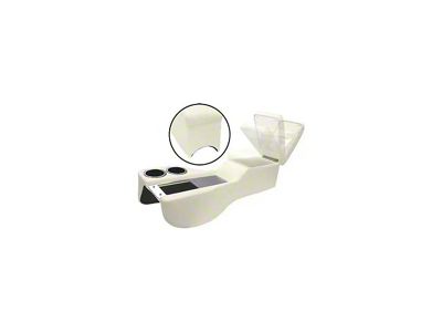 1964-1970 Mustang Coupe or Fastback Humphugger Cruiser Center Console for Cars without Console, White