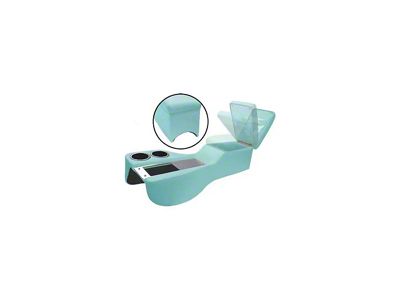 1964-1970 Mustang Coupe or Fastback Humphugger Cruiser Center Console for Cars without Console, Metallic Light Blue