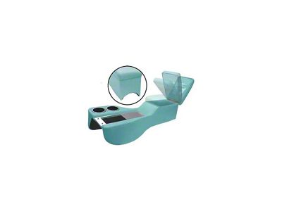 1964-1970 Mustang Coupe or Fastback Humphugger Cruiser Center Console for Cars without Console, Turquoise