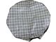 1964-1973 Mustang 13 Spare Tire Cover with Plaid Pattern