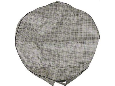 1964-1973 Mustang 15 Spare Tire Cover with Plaid Pattern