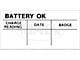 1964-1973 Mustang Battery Test OK Decal