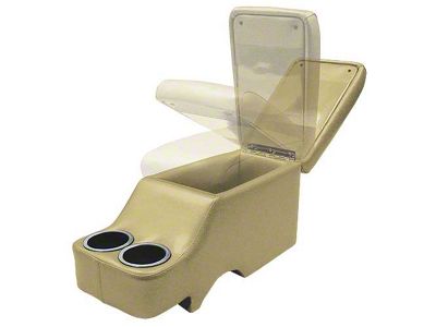 1964-1973 Mustang Convertible Humphugger Center Console for Cars without Console, Nugget Gold