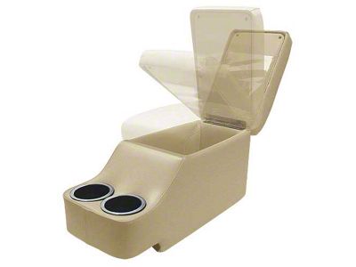 1964-1973 Mustang Coupe or Fastback Humphugger Center Console for Cars without Console, Parchment