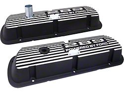 1964-1973 Mustang Finned Aluminum Valve Covers, 289 Powered By Ford