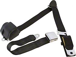 1964-1973 Mustang Retrobelt 3-Point Seat Belt System, Black