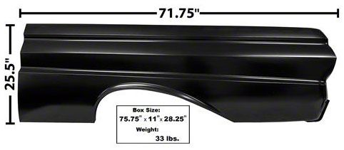 Ecklers Falcon 1/4 Pnl,2dHT or Conv.Left,64-65