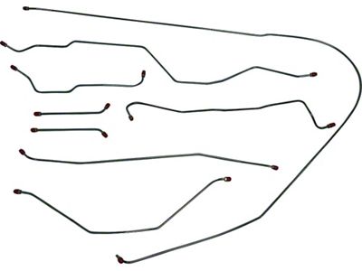 1964-66 Chevy-GMC Truck Brake Line Kit Long Bed Stainless Steel