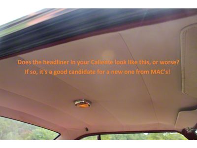 1964 Mercury Comet Caliente 2 Door Hardtop Headliner-Crater Vinyl--Choose Your Color