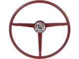 1964 Mustang 3-Spoke Steering Wheel for Cars with Generator, Red