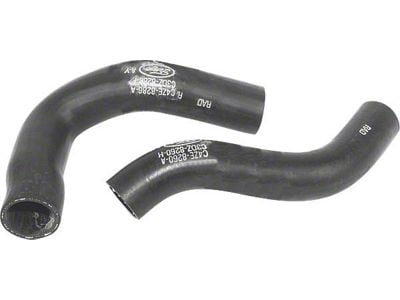 1964 Mustang Radiator Hose Set with Script, 260 V8