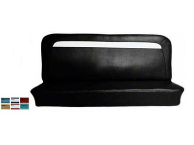 1965-1966 Chevy C10 Bench Seat Cover, Vinyl With Horizontal Stripe, Distinctive Industries