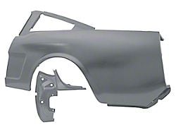 1965-1966 Mustang Fastback 1-Piece Quarter Panel, Left