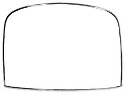 1965-1966 Mustang Fastback Rear Window Molding Kit