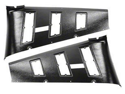 OPR 1965-1966 Mustang Fastback Upper Quarter Trim Panels, Pair