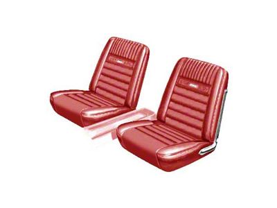 1965-1966 Mustang Pony Interior Front Bucket and Rear Bench Seat Covers, Scott Drake