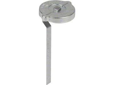 1965-1966 Mustang Power Steering Pump Cap with Dipstick, Zinc Plated