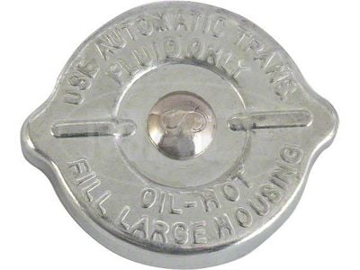 1965-1966 Mustang Power Steering Pump Cap without Dipstick, Zinc Plated