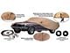 1965-1968 Mustang Fastback Tan Flannel Car Cover with Mirror Pockets on Both Sides