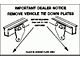 1965-1973 Mustang Rear Gravel Pan Decal